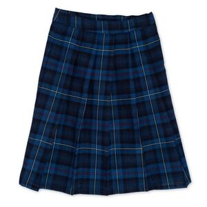 French Toast School Uniform Skirt Girls 10 Blue Plaid School Girl Dark Academia